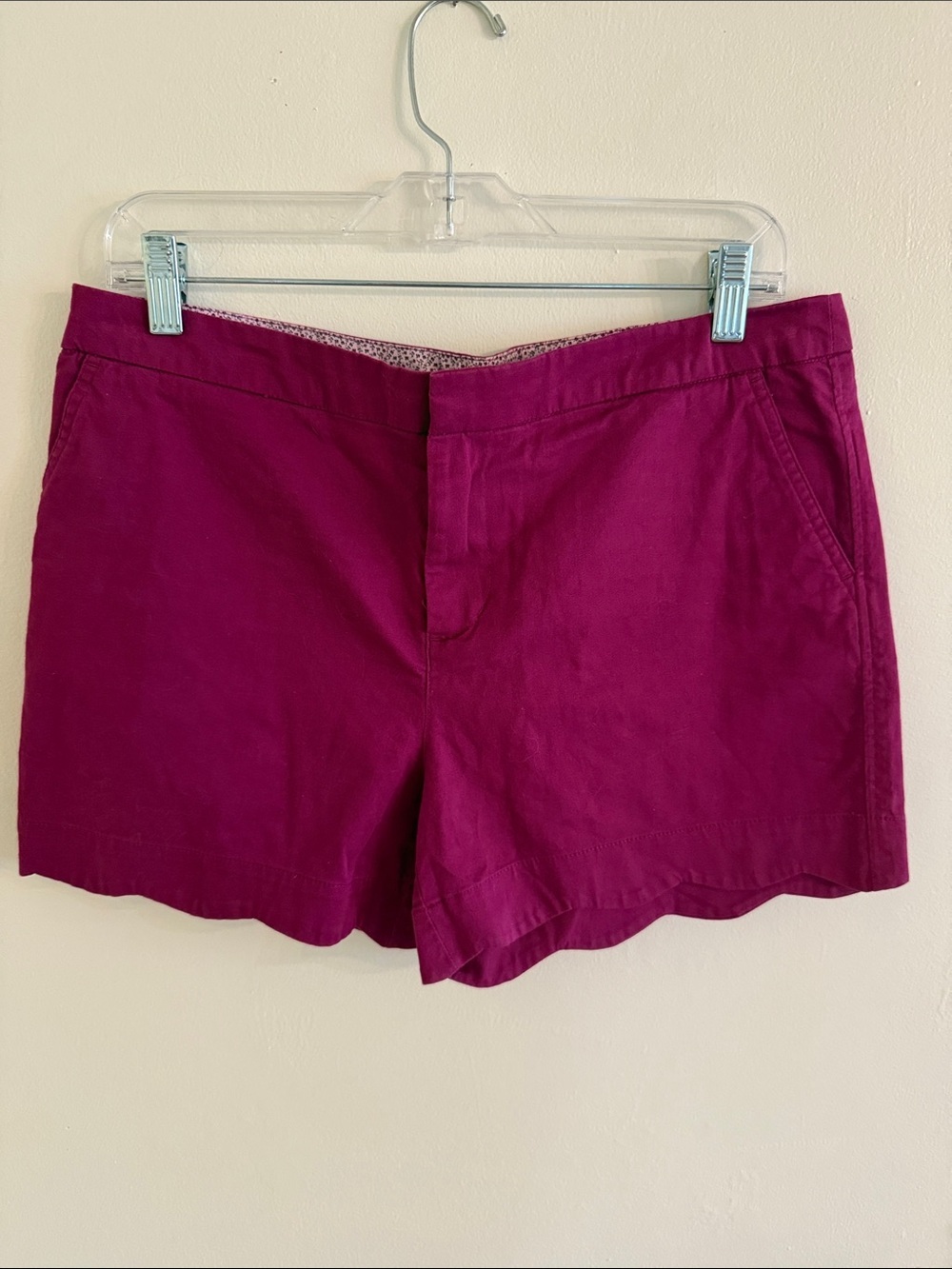Kenar Magenta Scallop Hem Shorts - NWOT